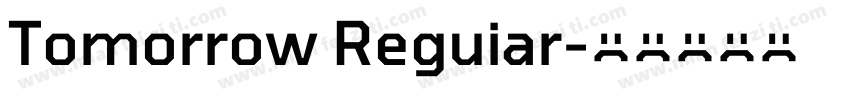 Tomorrow Reguiar字体转换